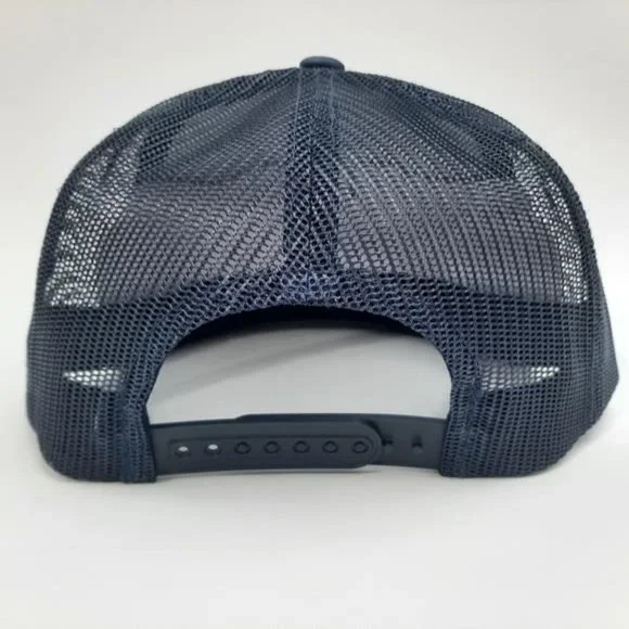Snap-On Tools Embroidered Patch Flat Bill Mesh Snapback Hat Cap Navy Blu Mechani - Picture 3 of 4